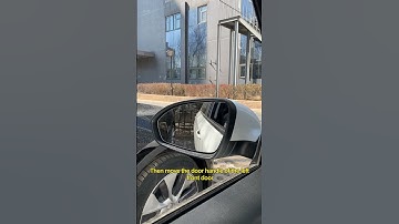 Correctly adjusting the rearview mirror can provide 90% rear view #driving #manual #car #tips #skill