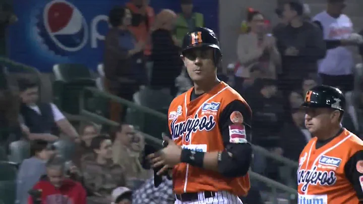 HomeRun de Luis Alfonso Garcia (4) de Naranjeros d...