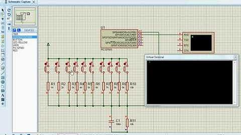 pic microcontroller Tek Buton ile keypad tuş takımı kullanma ccsc compiler