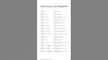 Differentiation VS Integration💕💕 #maths #calculus #education #engineering  #love #shorts