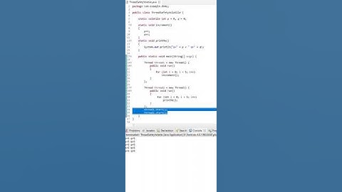 Thread safety Volatile keyword in Java | Simple sample program to understand | Interview question