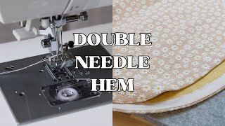 How to Use a Double Needle for a Professional Hem by Lydia Naomi 1,639 views 3 months ago 1 minute, 37 seconds