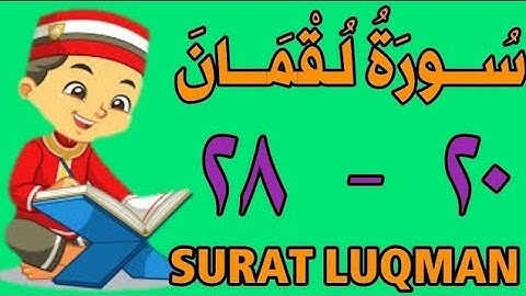سورة لقمان | من الأية (٢٠) إلى الأية (٢٨) | مكررة ثلاث مرات | قناة الشيخ محمود العقيد
