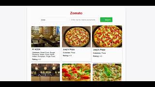 zomato web application|Restaurant Finder App using Flask and MongoDB | Find Nearby Restaurants