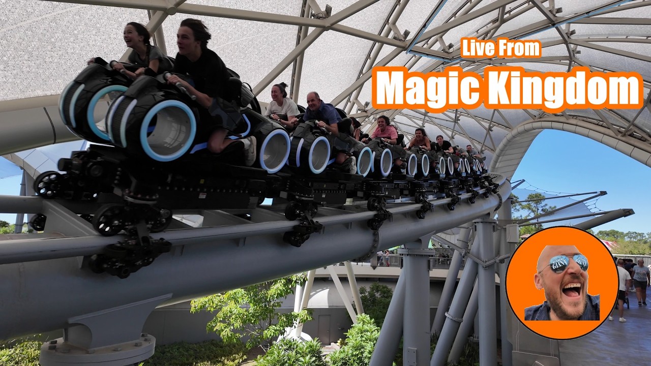 🔴 LIVE Magic Kingdom: TRON, Shows & Beating Holiday Crowds! (President's Day)