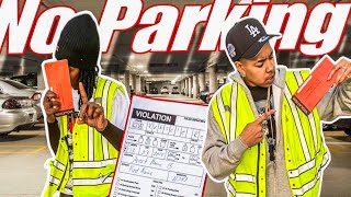 FAKE PARKING TICKET PRANK ..PARKING WARS ( SOMEONE CALLED THE POLICE )
