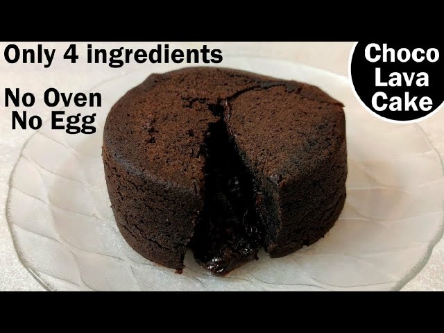 Choco Lava Cake Recipe | Only 4 Ingredients Without Egg & Oven | Choco Lava Cake | Svadaniya