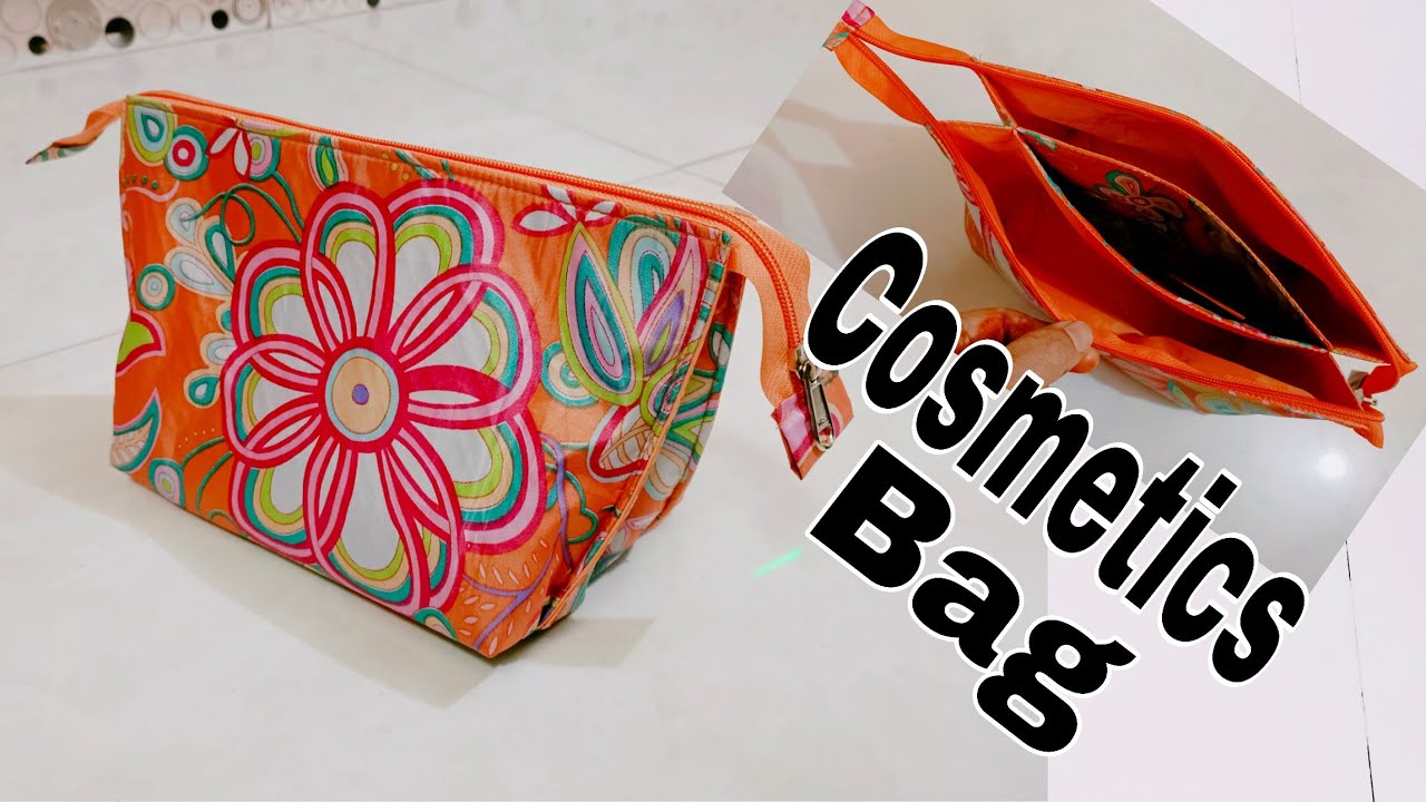 DIY: Cosmetics Bag, Multi Purpose Bag With Multiple Pockets Tutorial By Anamika Mishra..