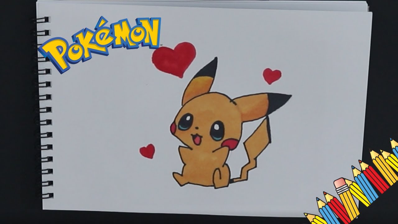 How to Draw KAWAII POKEMON Pikachu Step by Step - YouTube