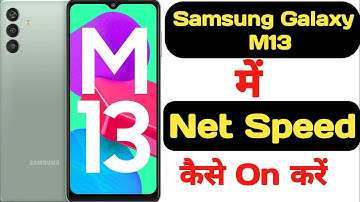 How to show net speed in Samsung galaxy m13 || Samsung galaxy m13 me net speed kaise show kare ||