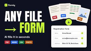 Formly  - Fill Any Web Form From Any File in Seconds (AI Extension)