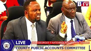 DRAMA AS GOVERNOR NATEMBEYA ANSWERING TOUGH QUESTIONS IN THE SENATE COMMITTEE!