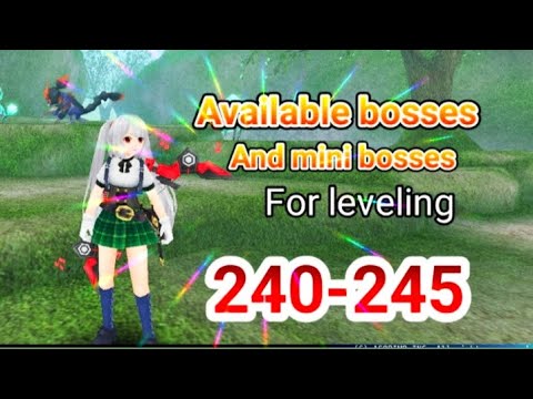 Toram online - Available bosses for leveling 240-245