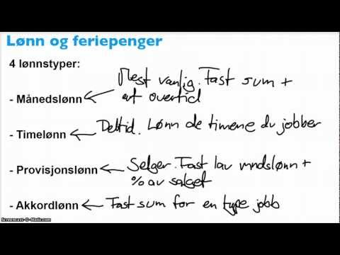 Lønn og feriepenger