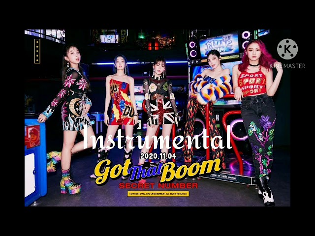 SECRET NUMBER - GOT THAT BOOM (instrumental /karaoke) class=