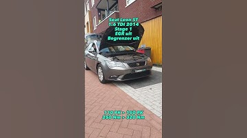 Seat Leon 5F ST 1.6 TDI | Stage 1 + EGR off #chiptuning | Tuningdoc