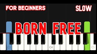 BORN FREE [ HD ] - MATT MONRO | EASY PIANO