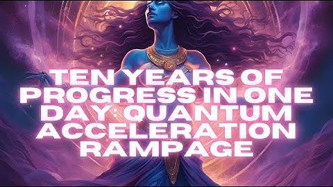 [WARNING EXTREMELY POWERFUL] TEN YEARS OF PROGRESS IN ONE DAY: QUANTUM ACCELERATION RAMPAGE!