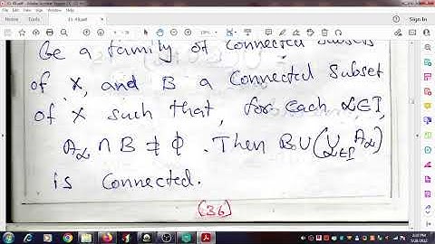 Set Operations and Connectedness Part 2