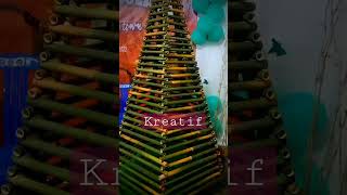 kreatif membuat pohon terang yg sederhana tapi menarik
