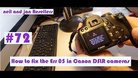How to fix the Err 05 in Canon DSLR cameras - Flash pop-up Not Working Built in Flash