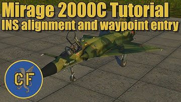 DCS Mirage 2000C INS alignment and waypoint entry tutorial