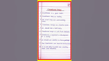 Cleanliness essay in English l 10 lines essay on cleanliness l cleanliness essay in English