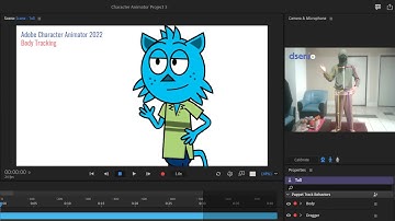 Adobe Character Animator 2022 - Body Tracking | First look by @dsenjoph