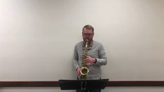 Ferling Etude No. 28 || James Barger, Saxophone