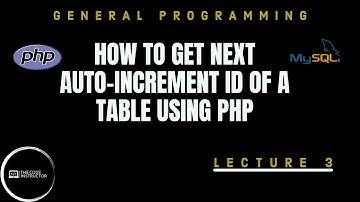 How to get next AUTO-INCREMENT ID of a table using PHP | SHOW TABLE STATUS Command