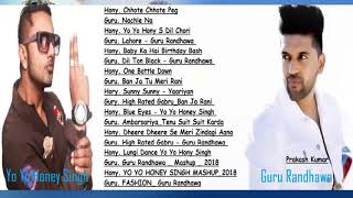 Best Of GURU RANDHAWA YO YO HONEY SINGH - Latest Hindi Songs Indian Songs