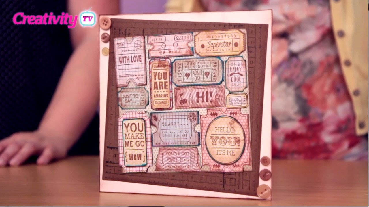 Cardmaking, Stamping and Distressing docrafts Creativity TV YouTube