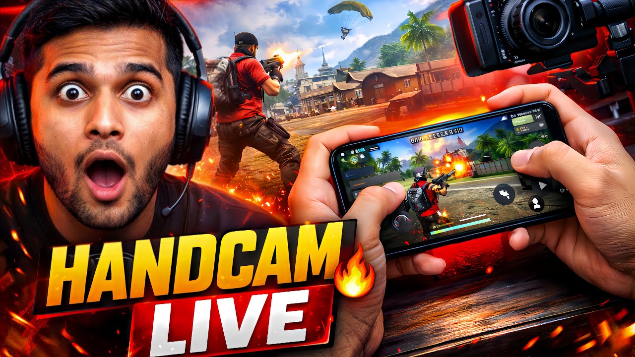 FREE FIRE HANDCAM LIVE 🔥 Real Gameplay | Bangla Bhai FF  