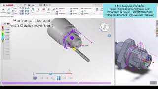 solidCAM Mill-Turn with C axis movement