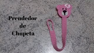 Prendedor De Chupeta Em Crochê