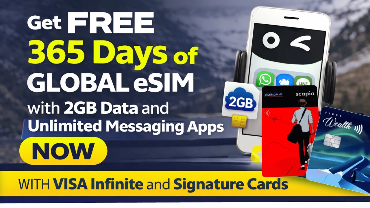 Get FREE 365 Days of Global eSIM with 2GB Data and Unlimited Messaging Apps NOW