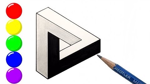 How To Draw an Optical Illusion Triangle the Easy way