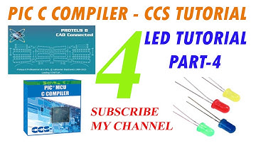 Embedded C Tutorial LED Tutorial with PIC16F877A Part 4 in Hindi/Urdu