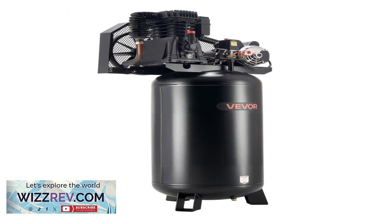 VEVOR 60 Gallons Heavy Duty Air Compressor 5HP 12 SCFM at 90PSI Air