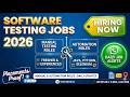 Latest Software Testing Jobs 2026 | Manual & Automation QA Openings | Tech Bharat