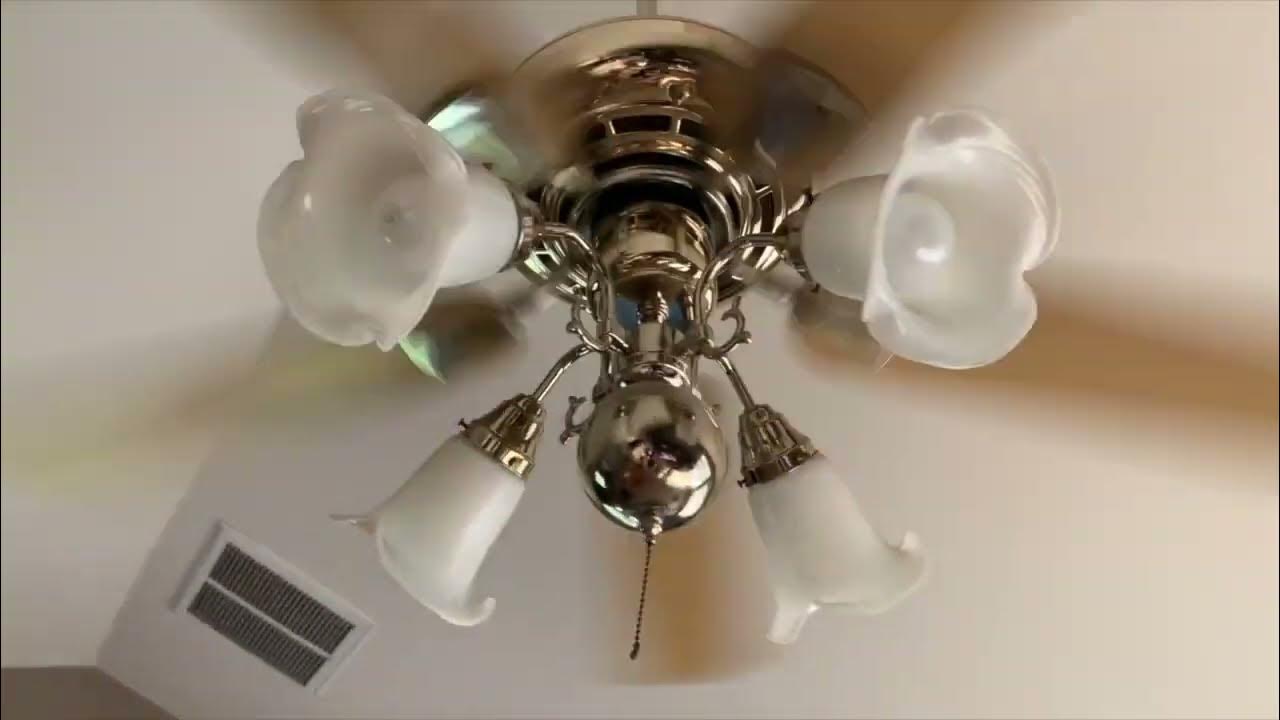 Hampton Bay Elite Ceiling Fan on all speeds YouTube