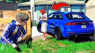 ОТЕЦ И СЫН В GTA 5 - ШКОЛЬНИК УГНАЛ У ОТЧИМА МАШИНУ И УЛЕТЕЛ В ЛОС-САНТОС ⚡ГАРВИН