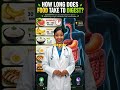 How Long Does Food Take to Digest? 🍎⏳ #digestivehealth  #foryou #viral#shortvideo
