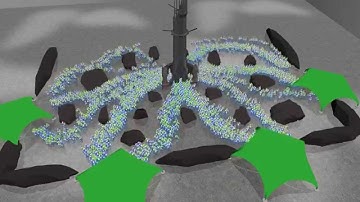 CGF 2016 - Coordinated Crowd Simulation with Topological Scene Analysis