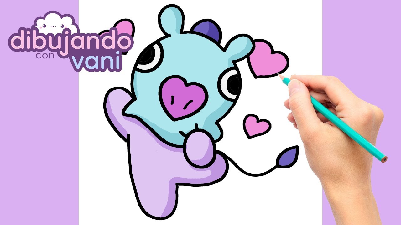 COMO DIBUJAR MANG BT21 KAWAII - IMAGENES PARA DIBUJAR - DIBUJOS FACILES -  How to draw mang bt21 - thptnganamst.edu.vn