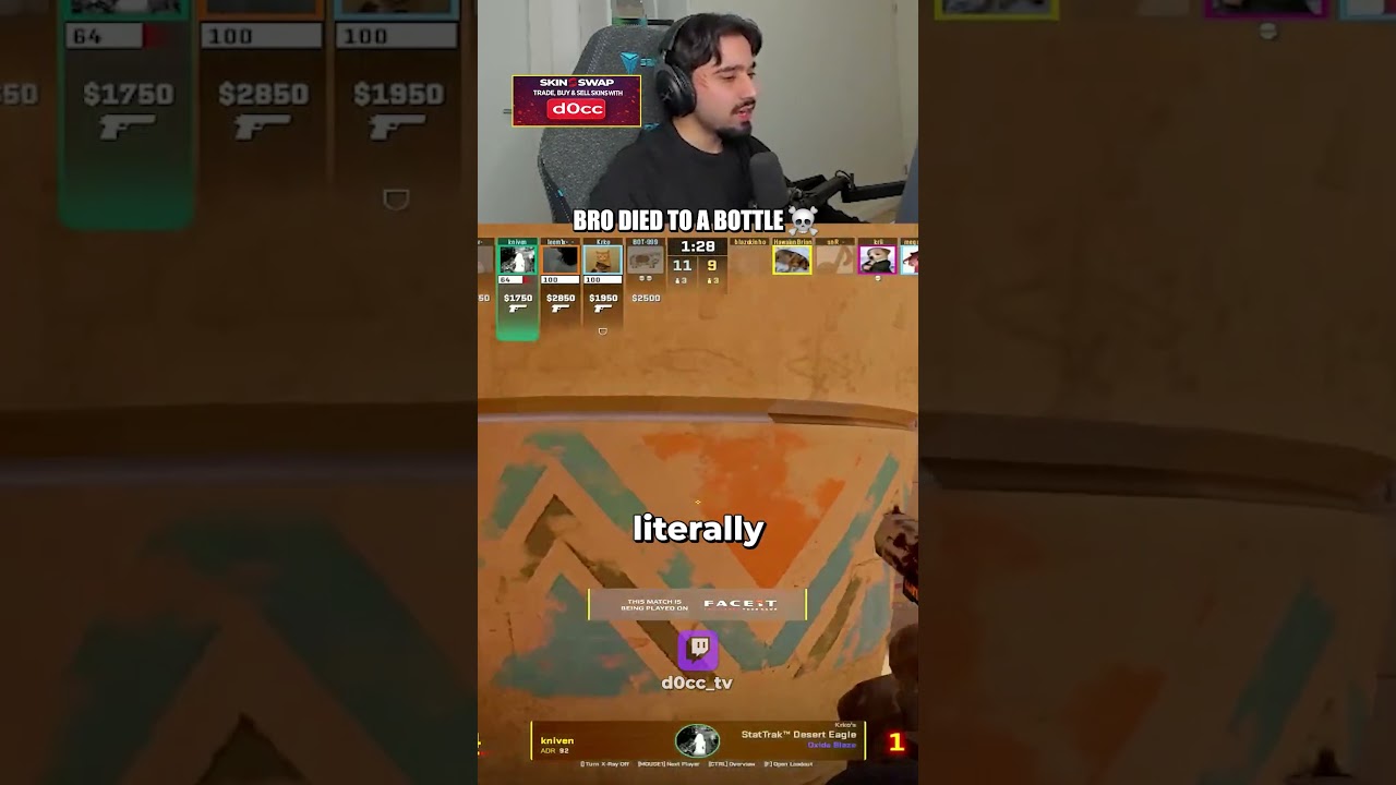 UNLUCKY FOR HIM #cs2 #csgo #counterstrike2
