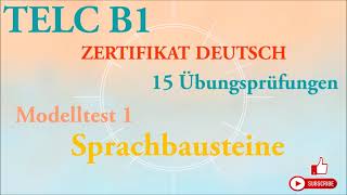 TELC B1 - Zertifikat Deutsch - B1 prüfung -B1 sprachbausteine - modelltest 1 mit Lösungen screenshot 3