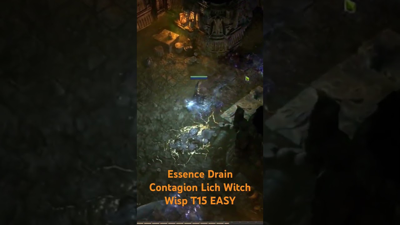 Essence Drain Contagion Lich Witch - Wisp T15 Easy - PoE2