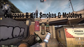 Overpass B Site Smokes & Molotovs Tutorial