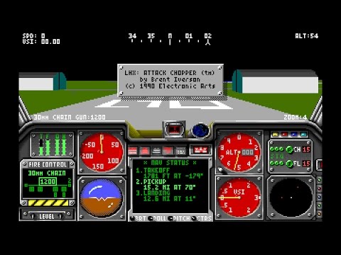 LHX: Attack Chopper (PC-DOS) 1990, Electronic Arts